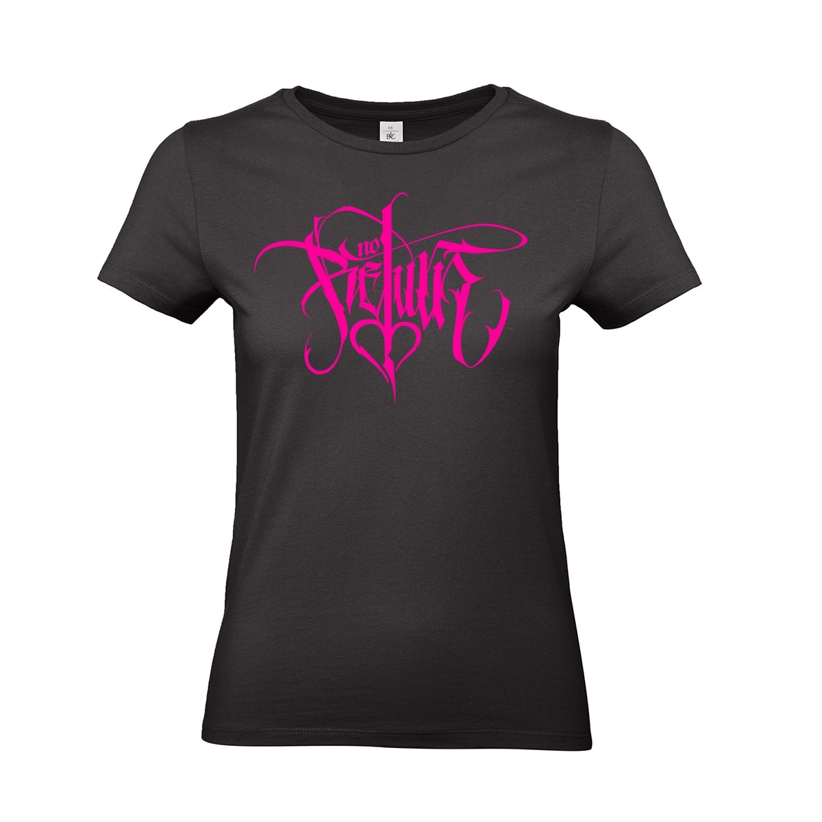 Bild von 'NO RETURN' KALLIGRAPHIE - GIRLYSHIRT [schwarz]